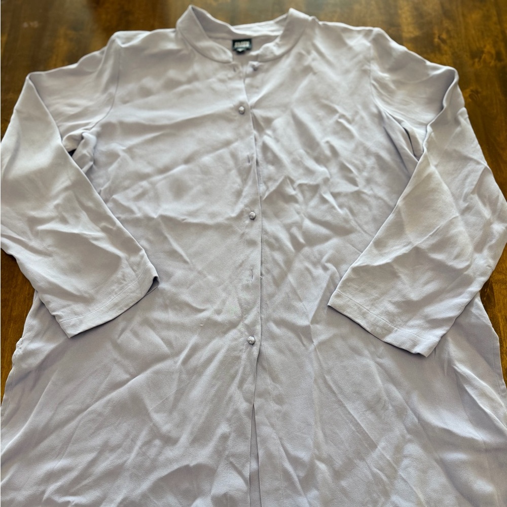 Eileen Fisher Mandarin Style Tunic Large ***flaws